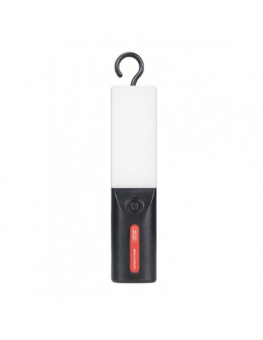 XO YH18 Linterna LED - Carga Solar - 5 Modos de Iluminacion - 3 Intensidades - Iman y Gancho - Color Negro