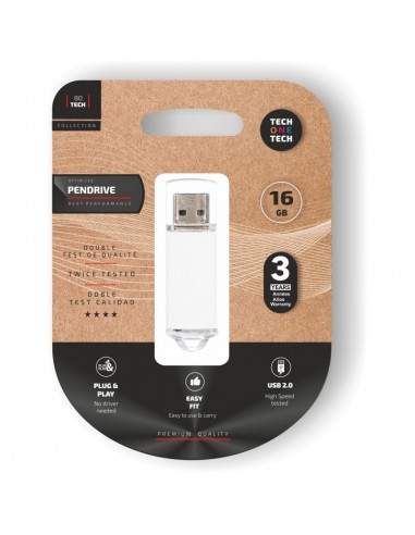 TechOneTech Basic Memoria USB 2.0 16GB (Pendrive)