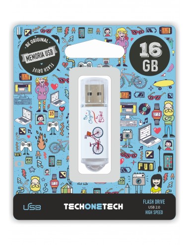 TechOneTech Be Bike Memoria USB 2.0 16GB (Pendrive)