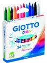 Giotto Pack de 24 Lapices de Cera - Extraresistentes - Facil de Sacar Punta - No Mancha