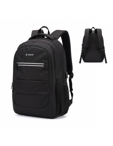 Subblim City Plus Mochila para PortÃ¡til 16" - Capacidad 26L - Resistente al agua - Puerto USB-C - Bolsillo Reflectante -
