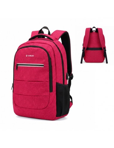 Subblim City Plus Mochila para PortÃ¡til 16" - Capacidad 26L - Resistente al agua - Puerto USB-C - Bolsillo Reflectante -