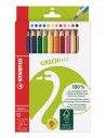 Stabilo GREENtrio-Pack con 12 Lapices de Colores - Mina de 2.5mm - Ideal para el Colegio - Colores Surtidos