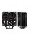 Coolbox H6 Black Disipador Multizocalo - 6 Heatpipes - 240W TDP - Ventilador 120mm - Velocidad Max. 2000rpm - Color Negro