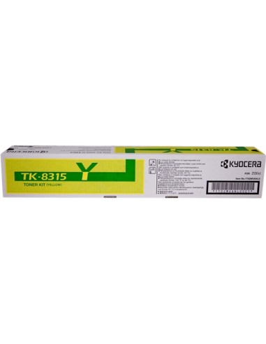 Kyocera TK8315 Amarillo Cartucho de Toner Original - 1T02MVANL0 TK8315Y
