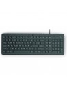 HP 150 Teclado USB - Patas Ajustables - Indicadores LED (Num Caps) - Fabricado con Plastico Reciclado - Color Negro