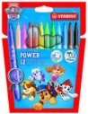 Stabilo Power Patrulla Canina Pack con 12 Rotuladores con DiseÃ±os de la Patrulla Canina - Punta Media de 2mm - Tinta