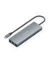Aisens USB-C Dock 9 en 1 - USB-C a 1xHDMI - 1xDisplayPort - 1xRJ45 - 4xUSB-A 5G - 1xUSB-C 5G - 1xUSB-C PD 100W - 20cm - Color