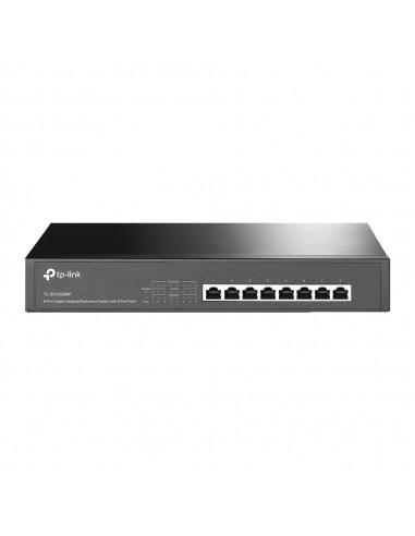 TP-Link Switch-Sobremesa - 8 Puertos Gigabit con PoE-- Montaje en Rack