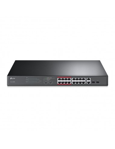 TP-Link Switch PoE de 16 Puertos 10 100Mbps-2 Puertos Gigabit