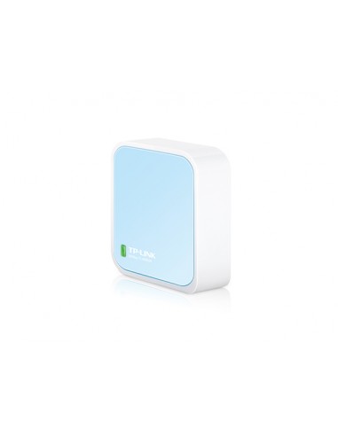 TP-Link Router inalambrico Nano N 300Mbps - 1 EP ETH - 1 EP Micro USB -Antena Interna - Color Blanco Azul