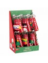 Apli Navidad Expositor con 24 Llaveros - 6 DiseÃ±os NavideÃ±os Diferentes - Ideales para Regalar-Coleccionar-etc...