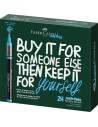 Faber-Castell Multimark Acrylic Brush Caja con 24 Rotuladores Acrilicos Punta Pincel - Trazo de 1 a 6mm - Tinta Acrilica a