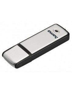 Hama Fancy Memoria Pendrive USB 2.0 con Tapa - 64GB de Capacidad - 10Mb s de Transferencia - Aluminio Cepillado - Color Negro