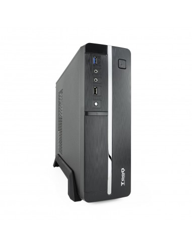 Tooq Caja Micro ATX-Mini ITX Slim - Fuente de Alimentacion 500W - 1x HDD3 5-1x SDD2 5-1x HDD5.25 - USB-2.0-USB 3.0-Mic