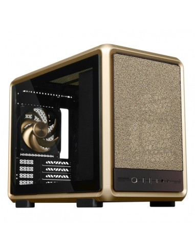 Cooler Master MasterFrame 400 Mesh Gold Limited Edition Caja MicroATX - 2x USB-A 3.2 1x USB-C 3.2 1x Audio y Micro - Ventana