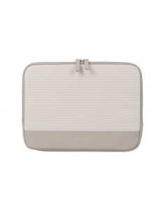 Natec Mussel 2 Funda par Portatiles de 14.1" - Resistente a Salpicaduras y Humedad - Delgada y Resistente - Color Beige