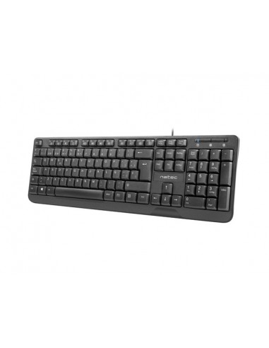 Natec Trout Teclado Slim - 104 Teclas Membrana - Color Negro