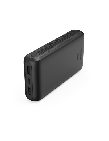 Hama New Performance-20 Bateria Externa Powerbank 20000mAh - Polimero de Litio - USB-C - USB-A - Carga Rapida - 3 Conexiones