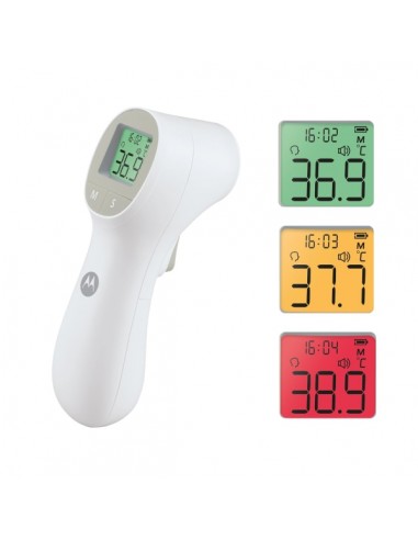 Motorola Nursery TE 95 Termometro sin Contacto - Pantalla Iluminada - Alerta de Fiebre - Color Blanco
