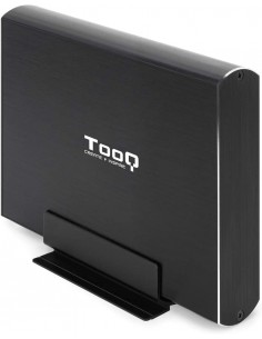 Tooq Carcasa Externa HDD 3.5" SATA USB 3.0 3.1 Gen1 con Soporte - Color Negro