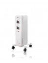 Daewoo DW9501 Radiador de Aceite - Potencia 1000W - 5 Elementos - Termostato Regulable - Ruedas - Asa de Transporte -
