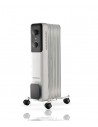 Daewoo DW9504 Radiador de Aceite - Potencia 1000W - 5 Elementos - Termostato Regulable - Ruedas - Asa de Transporte -