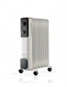 Daewoo DW9506 Radiador de Aceite - Potencia 2000W - 9 Elementos - Termostato Regulable - Ruedas - Asa de Transporte -