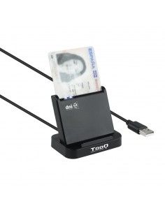 Tooq Lector de Tarjetas Inteligentes DNIe VISION USB 2.0 - Color Negro
