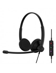 Epos Impact 100 UC USB Auricular Estereo con Microfono - Cancelacion de Ruido - Cable de 2m - USB-C-USB-A - Color Negro