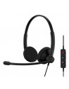 Epos Impact 100 UC USB Auricular Estereo con Microfono - Cancelacion de Ruido - Cable de 2m - USB-C-USB-A - Color Negro