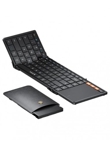 ProtoArc XK01-TP Teclado Portatil Plegable en Triptico - Bluetooth --Con Touchpad - Conexion de hasta 3 Dispositivos - Color