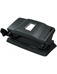 Maped Essentials Metal E-4011 Perforadora de Sobremesa - 2 Agujeros - Regleta Multi-Formatos - Hasta 12 Hojas a la vez -
