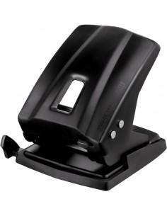 Maped Essentials Metal E-4044 Perforadora de Sobremesa - 2 Agujeros - Regleta Multi-Formatos - Hasta 45 Hojas a la vez -