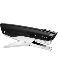 Maped E-4402 Grapadora Metalica de Tenaza - Hasta 25 Hojas - Admite Grapas 24 6 y 26 6 - Profundidad de 45mm - Color Negro