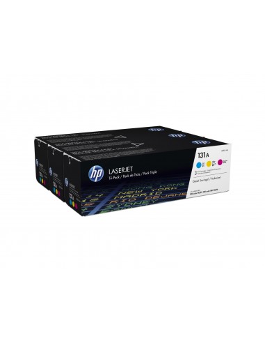 HP CF211A CF212A CF213A Pack de 3 Cartuchos de Toner Originales - 131A