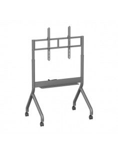 Aisens FT90F-471 ECO Soporte de Suelo para Pantallas Interactivas TV de 55 a 90" - Bandeja Multiusos - Manivela Elevadora -