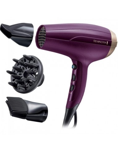 Remington Your Style Secador de Pelo 2300W - 3 Termperaturas 2 Velocidades - Ergonomico - Color Morado