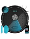 Cecotec Conga M70 Genesis Robot Aspirador - Navegacion Laser - Bluetooth y WiFi - Succion hasta 20kPa - Cepillo de Silicona