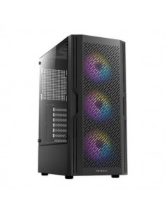 Antec AX20 ARGB Caja ATX - Cristal Lateral Templado - 2 x USB 2.0-1 x USB-A 3.0 - 1 x Audio 1 x Micro - 4 Ventiladores ARGB