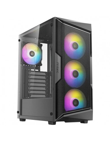 Antec AX61 Elite ARGB Caja ATX - Cristal Lateral Templado - 2 x USB 2.0-1 x USB-A 3.0 - 1 x Audio-1 x Micro - 4