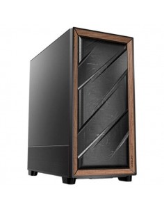 Antec Flux Caja E-ATX - Cristal Lateral Templado - 1 x USB C-2 x USB-A 3.0 - 1 x Audio-Micro - 5 Ventiladores - Color Negro