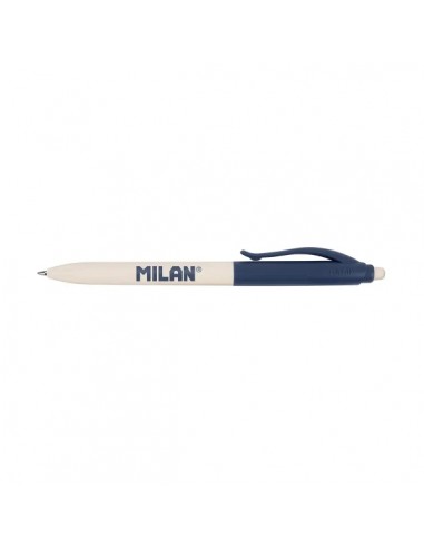 Milan P1 Boligrafo Borrable - Tinta Gel Termosensible - Punta 1mm-Trazo 0.7mm - Mecanismo Giratorio - Tinta Color Azul