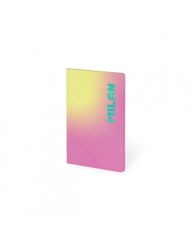 Milan Sunset Libreta Encolada Formato A5 Pautado 1 Linea - 48 Hojas de 95 gr m2 - Microperforado - Tapa Blanda - Color