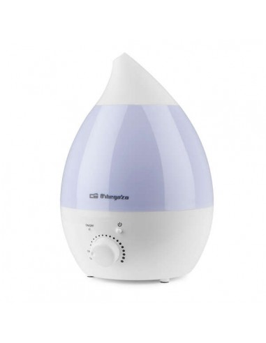 Orbegozo HU 2013 Humidificador de Vapor Frio - Purifica el Aire - Regula la Humedad y Cuida tu Piel - Luces de Siete Colores