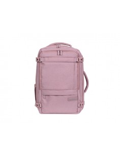 Natec Camel Lite Mochila de Viaje 2 en 1 para Portatiles de 15.6" - Equipaje de Mano de 19 Litros - Color Rosa
