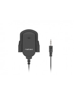 Natec Fox Microfono Omnidireccional - Compacto y Portatil - Cable 1 8m