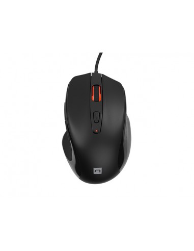 Natec Pigeon 2 Raton USB - 4000 dpi - 5 Botones Programables - Cable de 1 8 mtrs - Color Negro