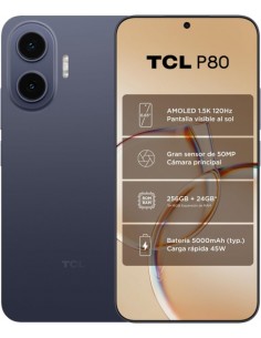 TCL P80 5G Smartphone 6 83" - 8GB - 256GB - Camara 50MP - Bateria 5000mAh - Color Azul Medianoche