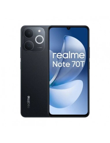 Realme Note 70T Smartphone Pantalla Amoled 6.75"- 90Hz - 4GB - 64GB - Bateria 6000mAh - Color Negro